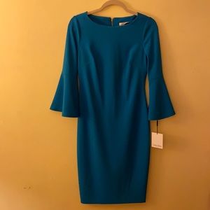 Calvin Klein bright bold blue dress